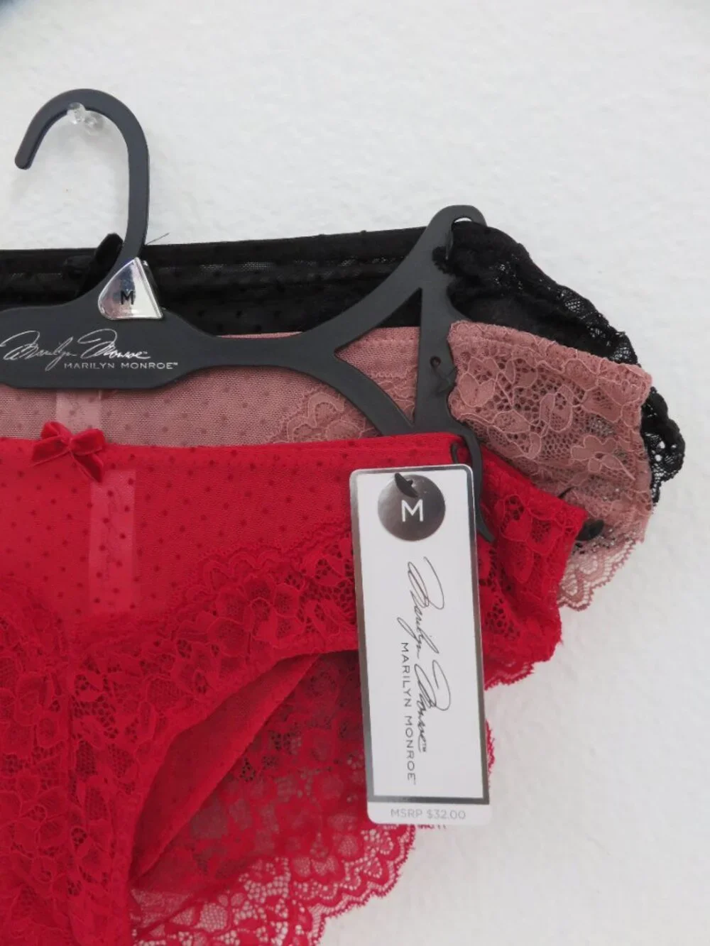 (#140)  MARILYN MONROE 3pk Lace Bikini Full Lace Cheeky underwear Panties